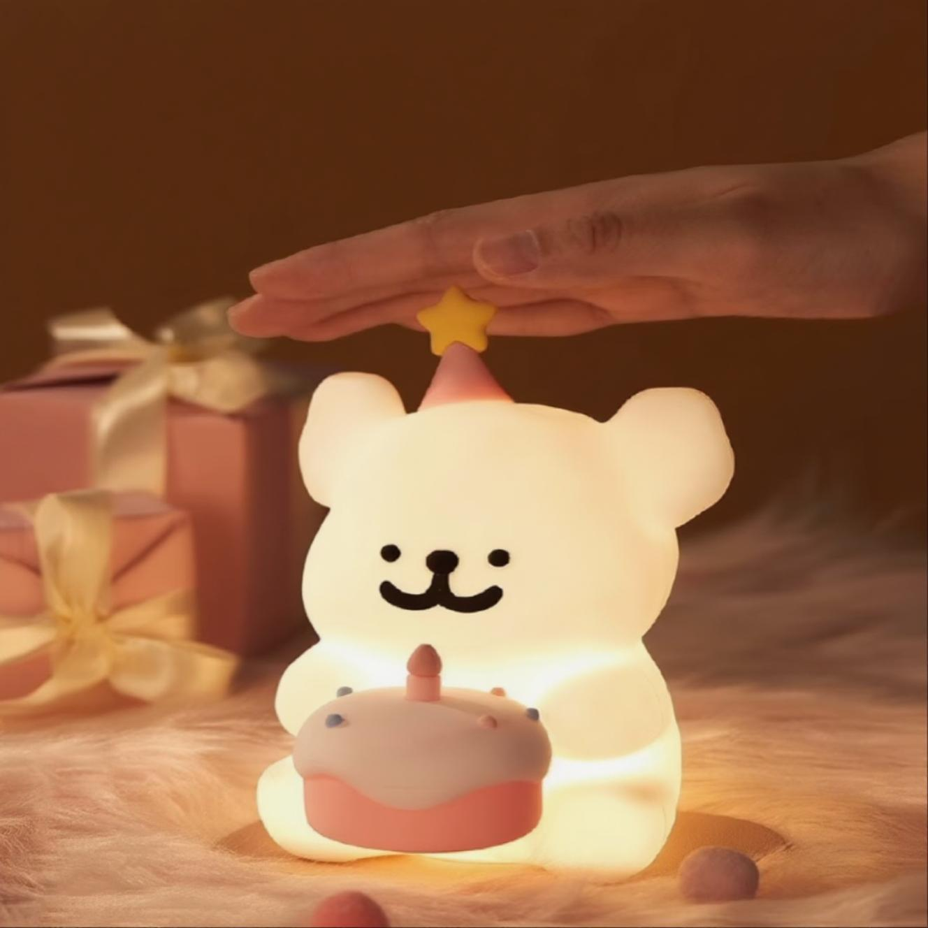 Tap Light | Minimalist Line Art Dog Night Light | Niche Toy | Gift for Boys, Girls, Besties, Couples | Birthday Present