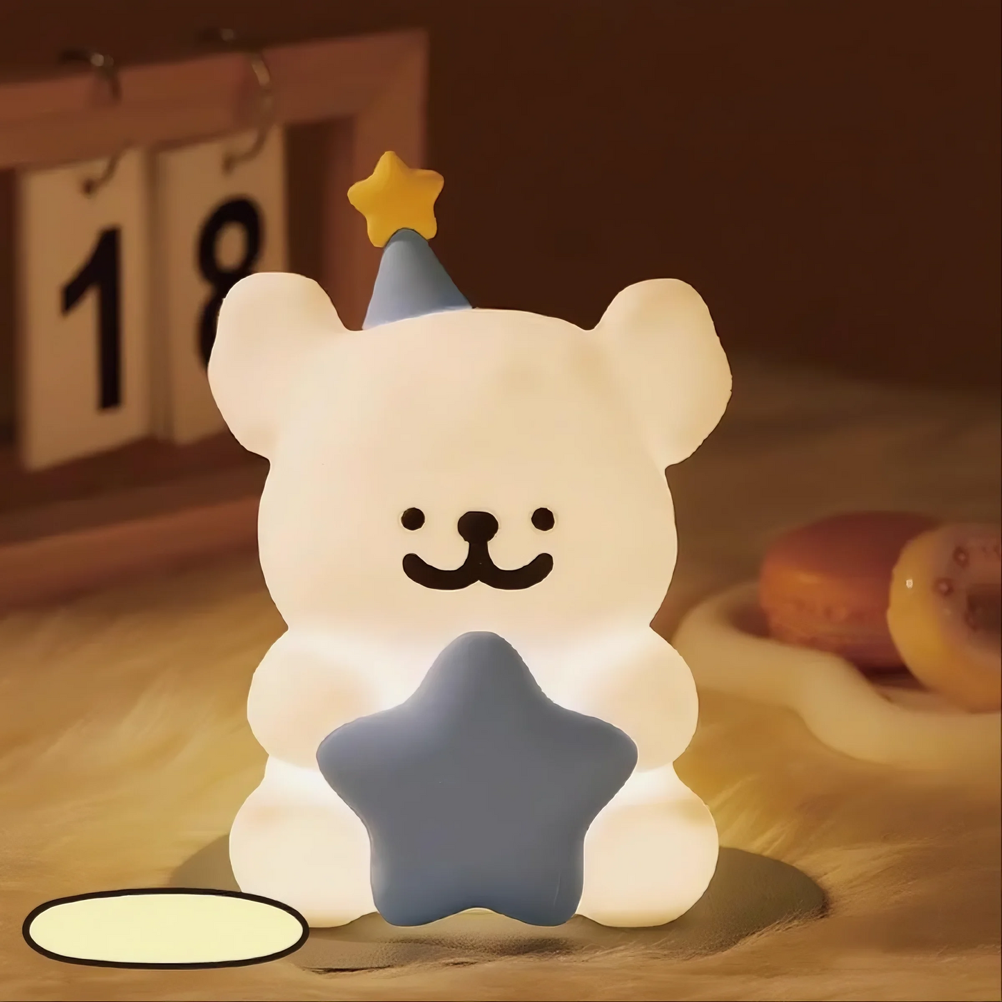 Tap Light | Minimalist Line Art Dog Night Light | Niche Toy | Gift for Boys, Girls, Besties, Couples | Birthday Present