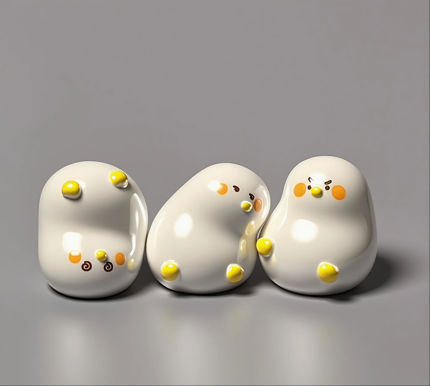 Stress Relief Desktop Decor – Cute Animal Figurine | Chubby Funny Duck Office Ornament